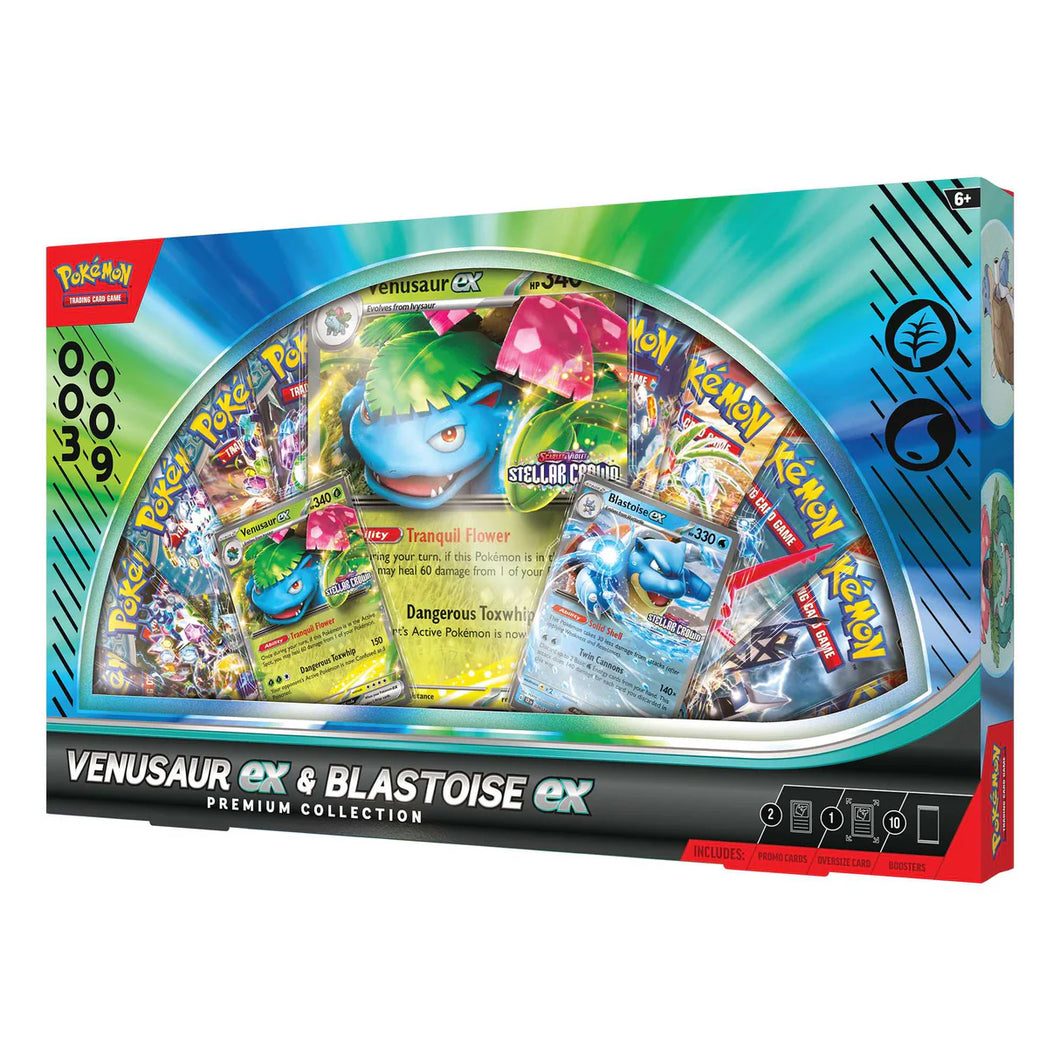 Venusaur ex & Blastoise ex Premium Collection